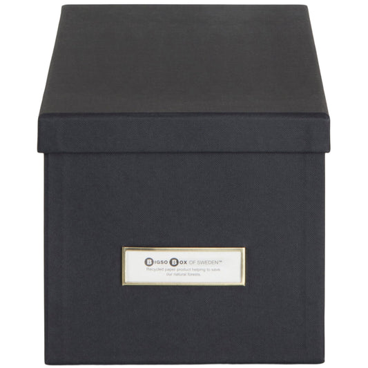 Bigso Box Of Sweden Silvia Storage Box Organizer - Black