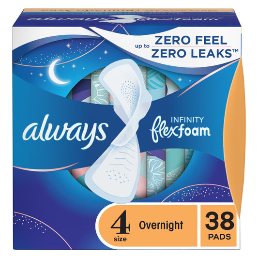 Always Infinity Flex Foam Pads - Overnight Size 4