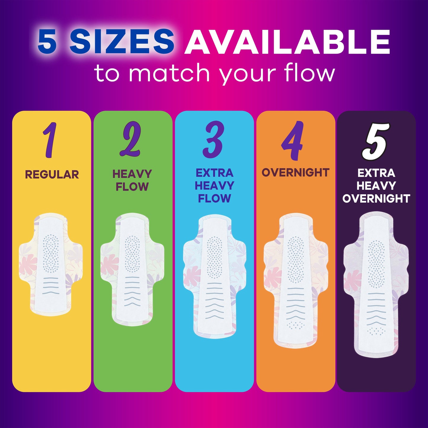 Always Radiant Pads with Wings - Overnight Size 4