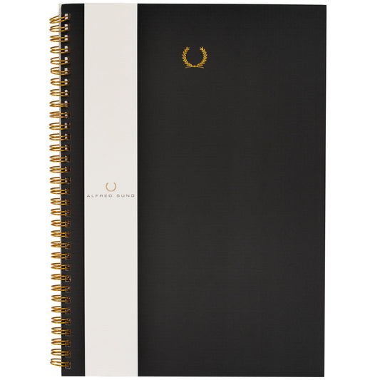 Merangue Alfred Sung Spiral Notebook - Black