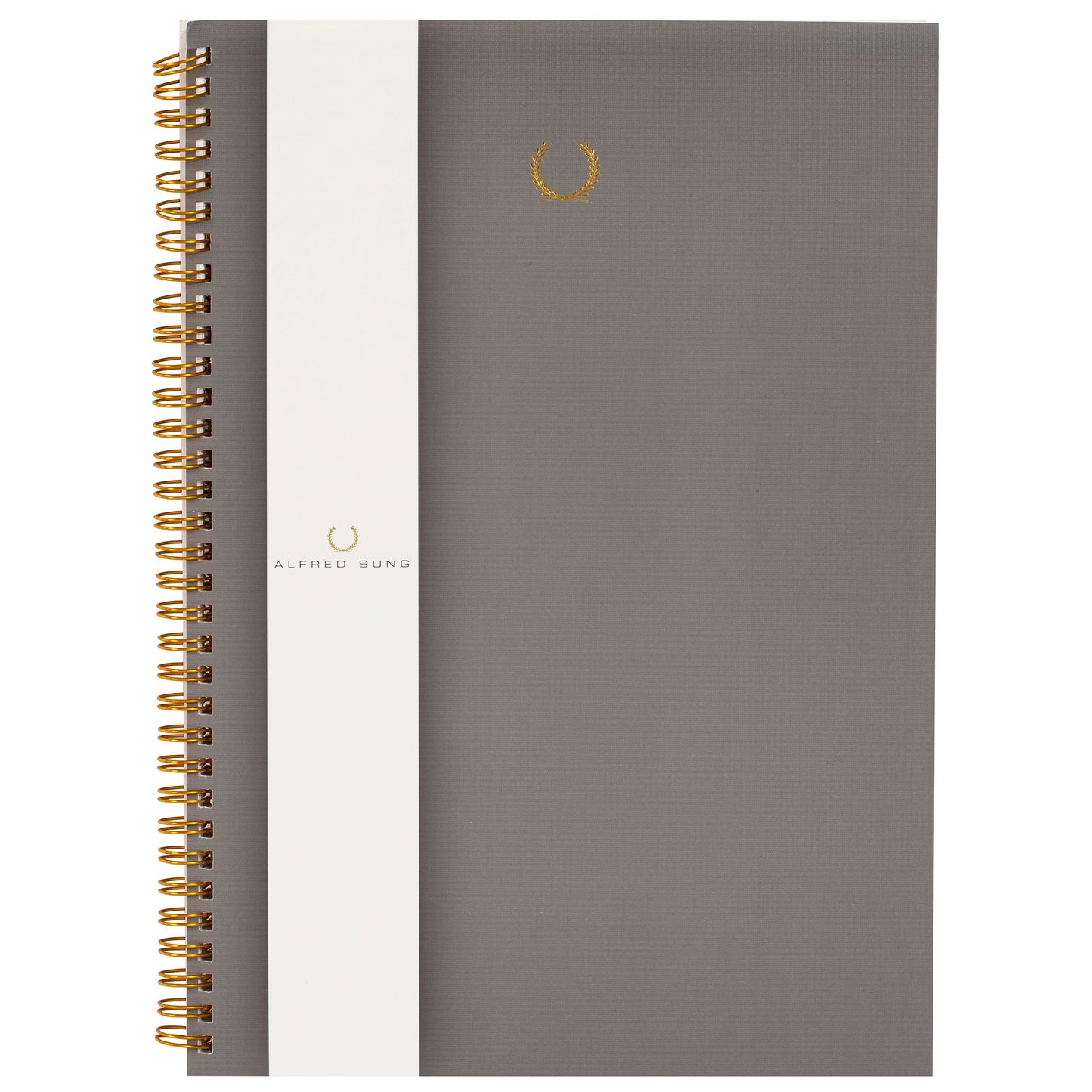 Merangue Alfred Sung Spiral Notebook - Gray