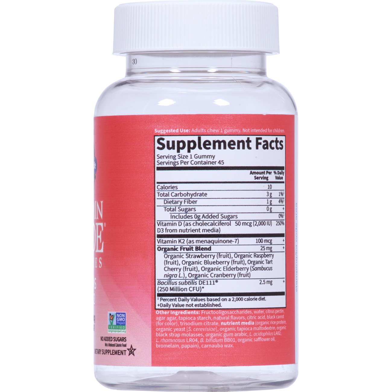 Garden of Life Vitamin Code Vitamins D3 & K2 Gummies - Raspberry Lemon