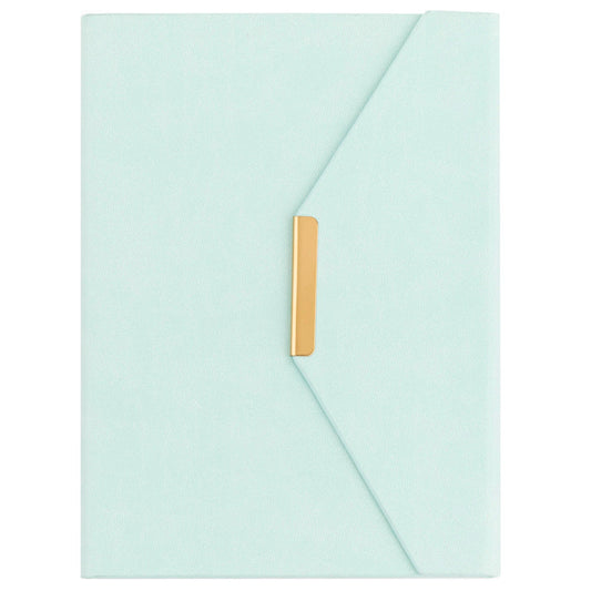 Scribble & Scribe Suede Cover Envelope Journal - Blue