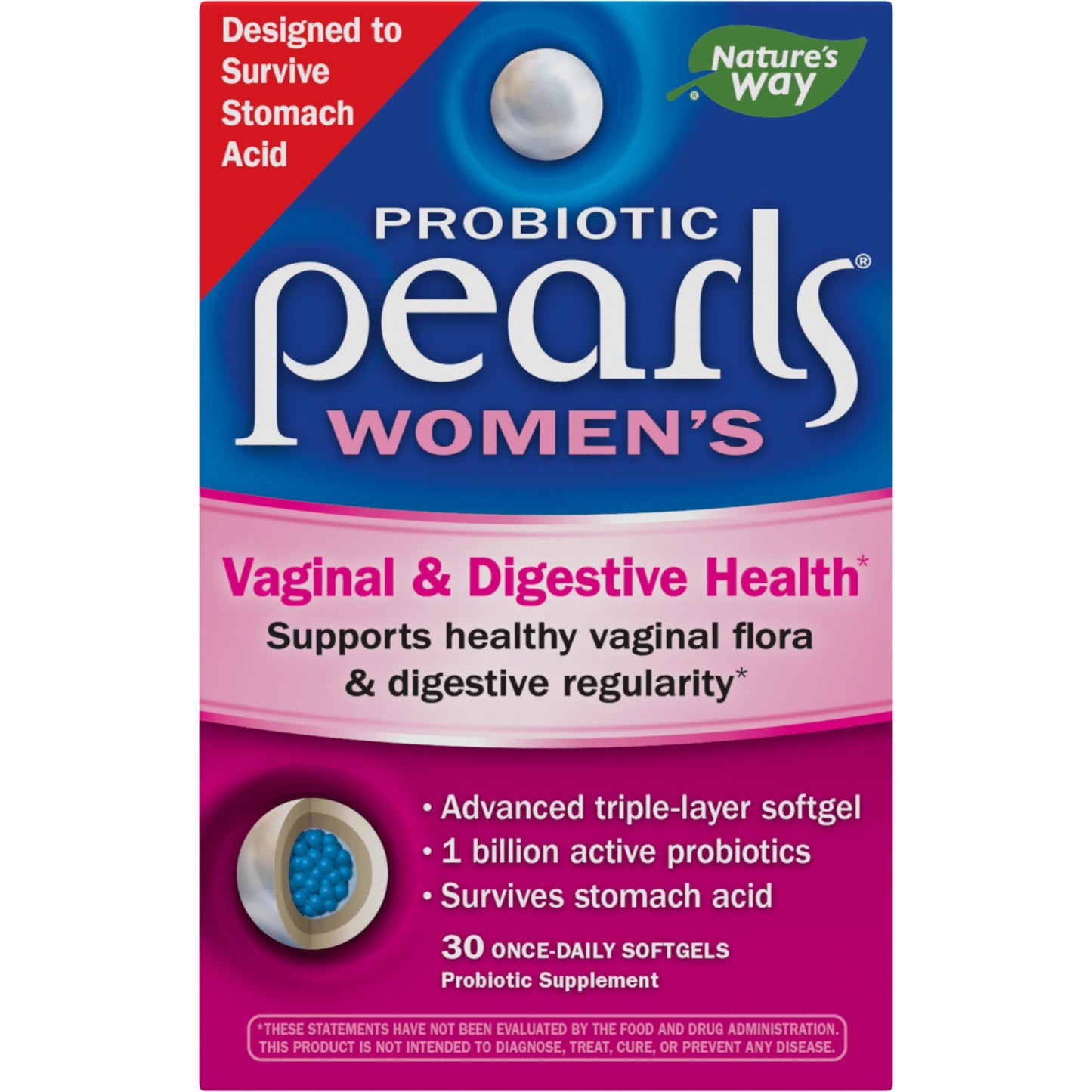 Nature's Way Women's Probiotic Pearls Softgels