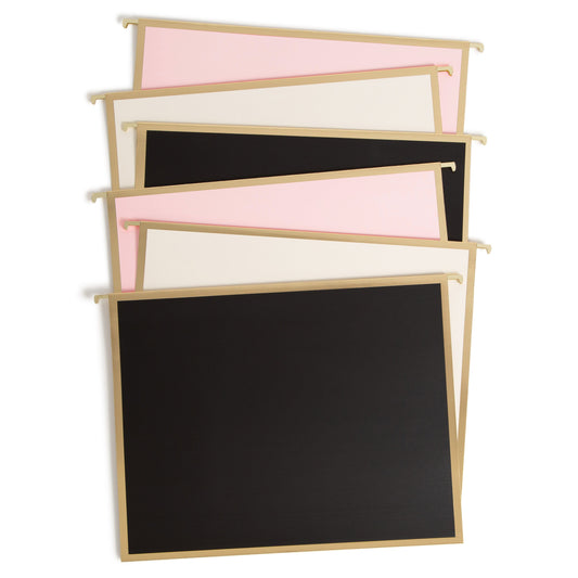 U Brands Assorted Hanging File Folders - Classic, 6 pk