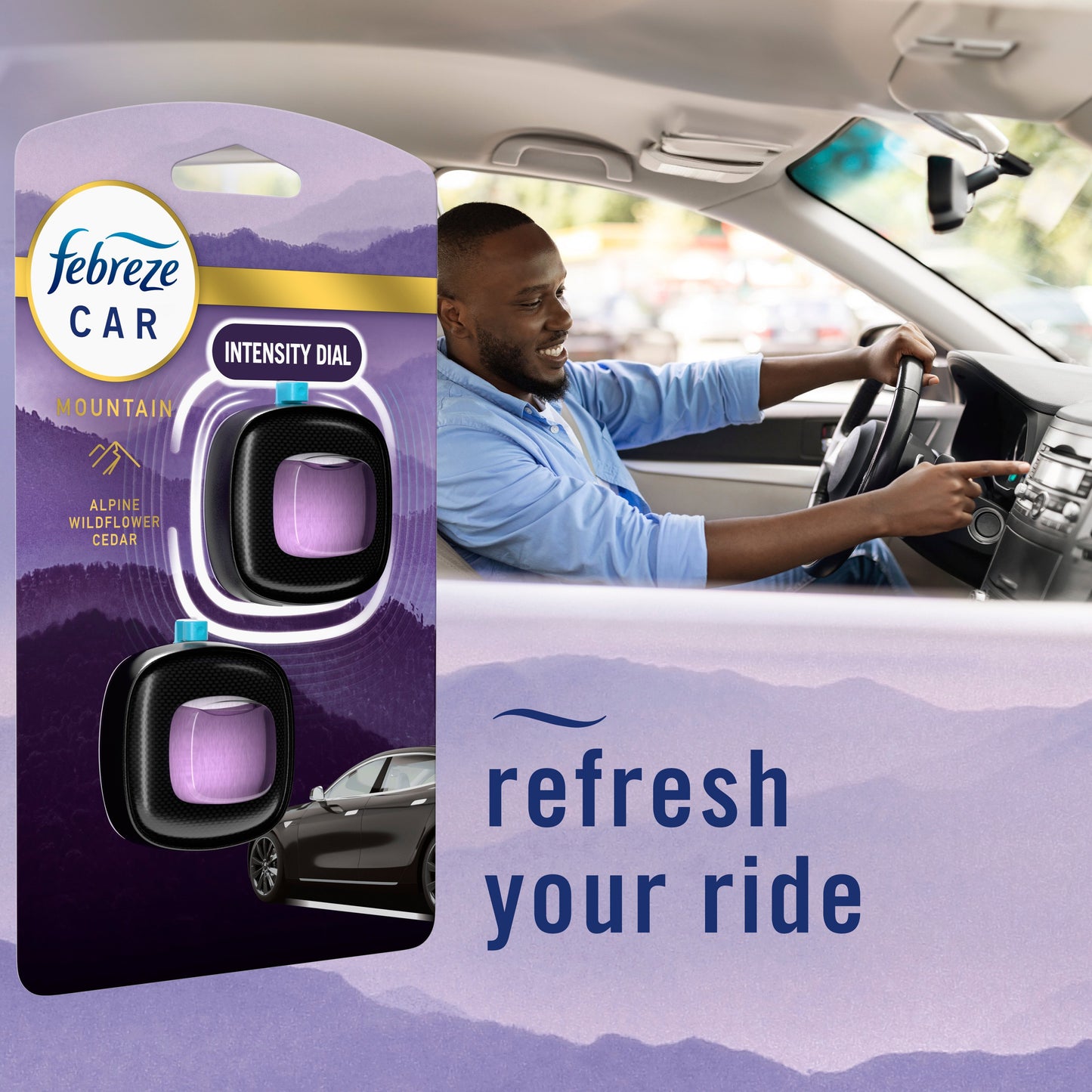 Febreze Car Vent Clip Air Fresheners - Mountain