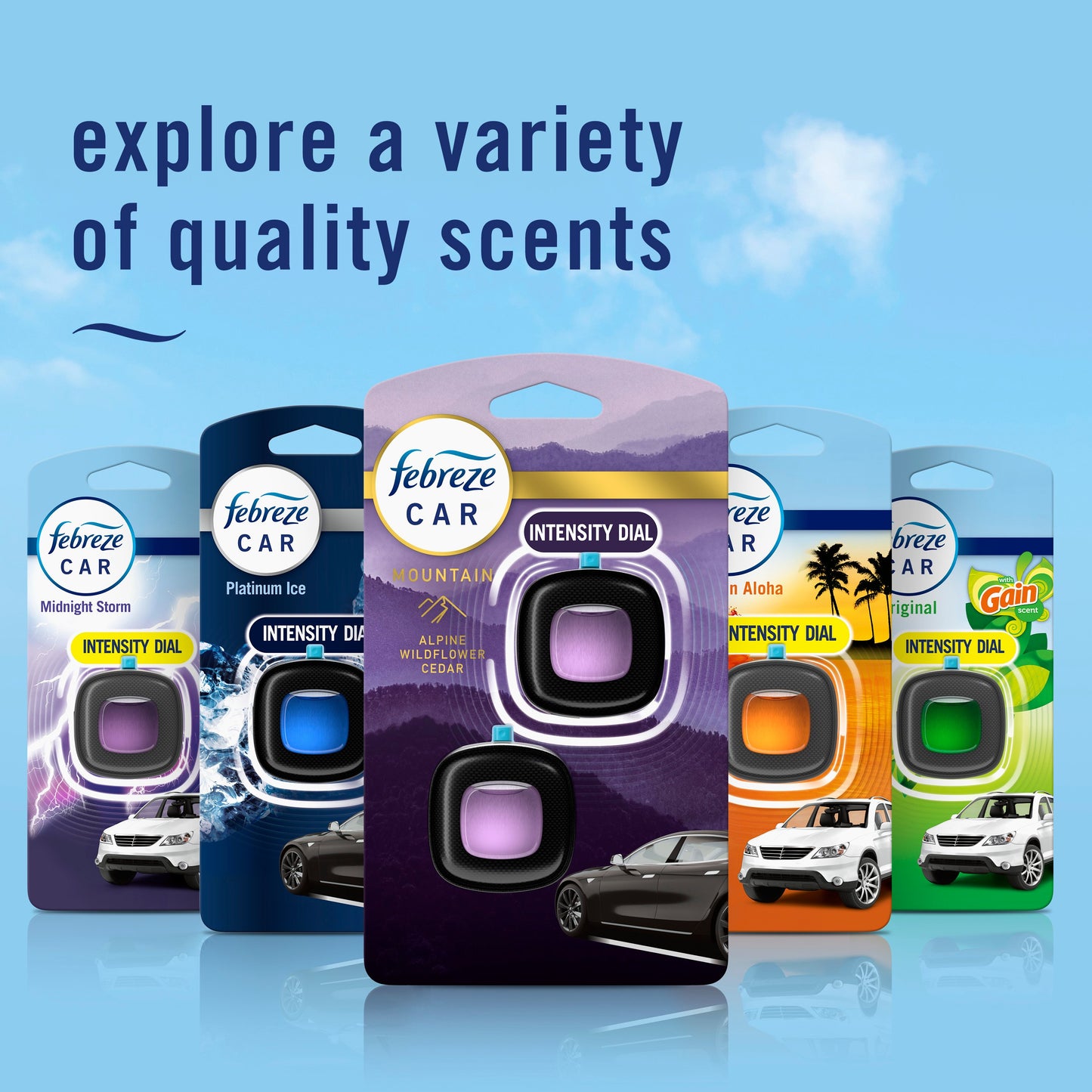 Febreze Car Vent Clip Air Fresheners - Mountain