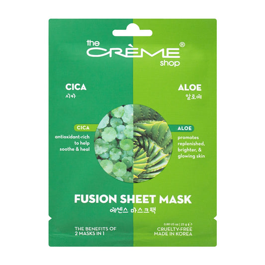 The Crème Shop Cica & Aloe Fusion Sheet Mask