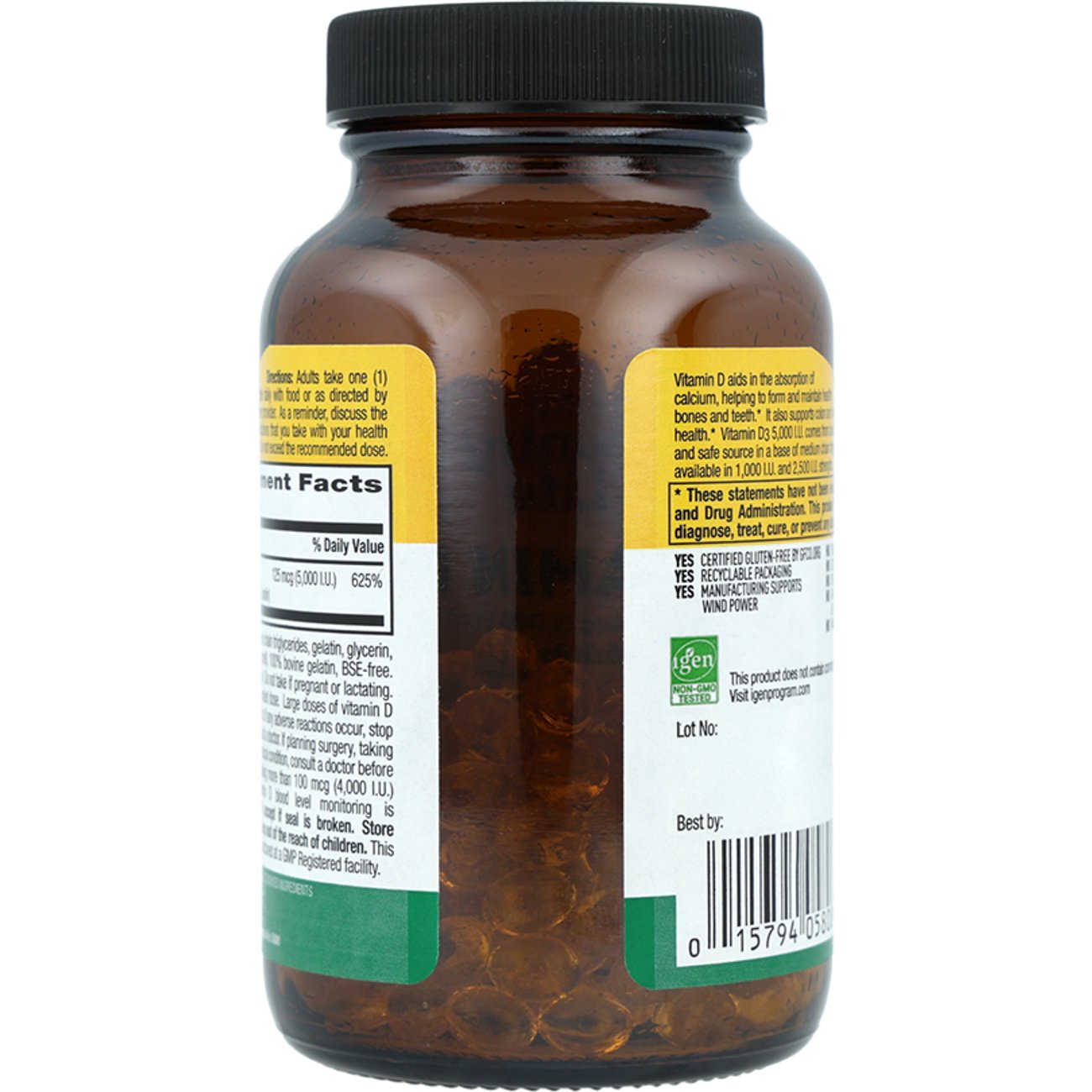 Country Life Vitamins Vitamin D3 Softgels