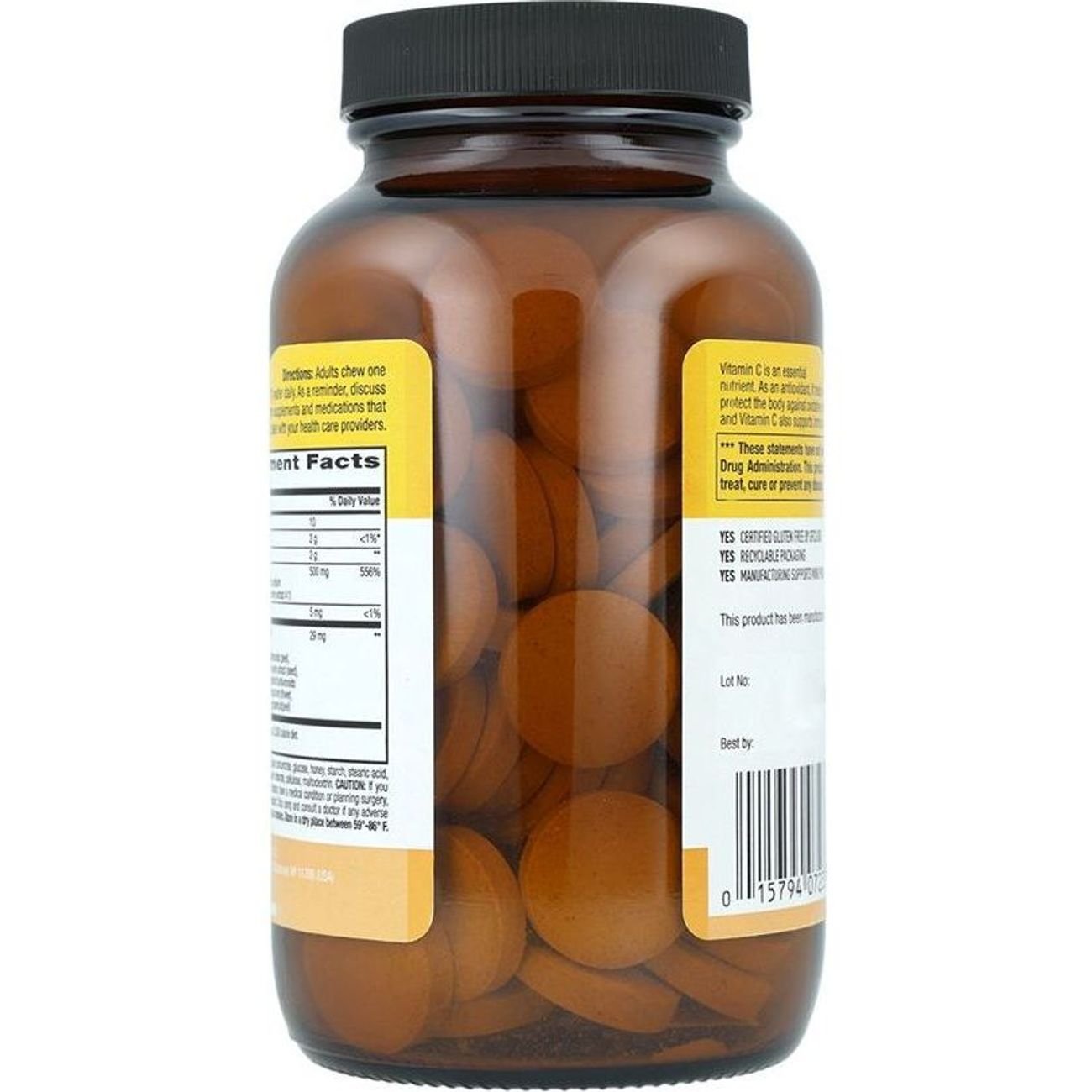 Country Life Chewable Vitamin C Wafers - 500 mg