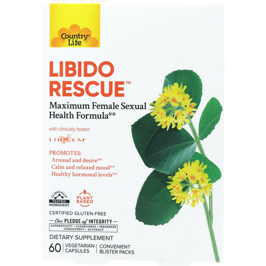Country Life Vitamins Libido Rescue Vegetarian Capsules