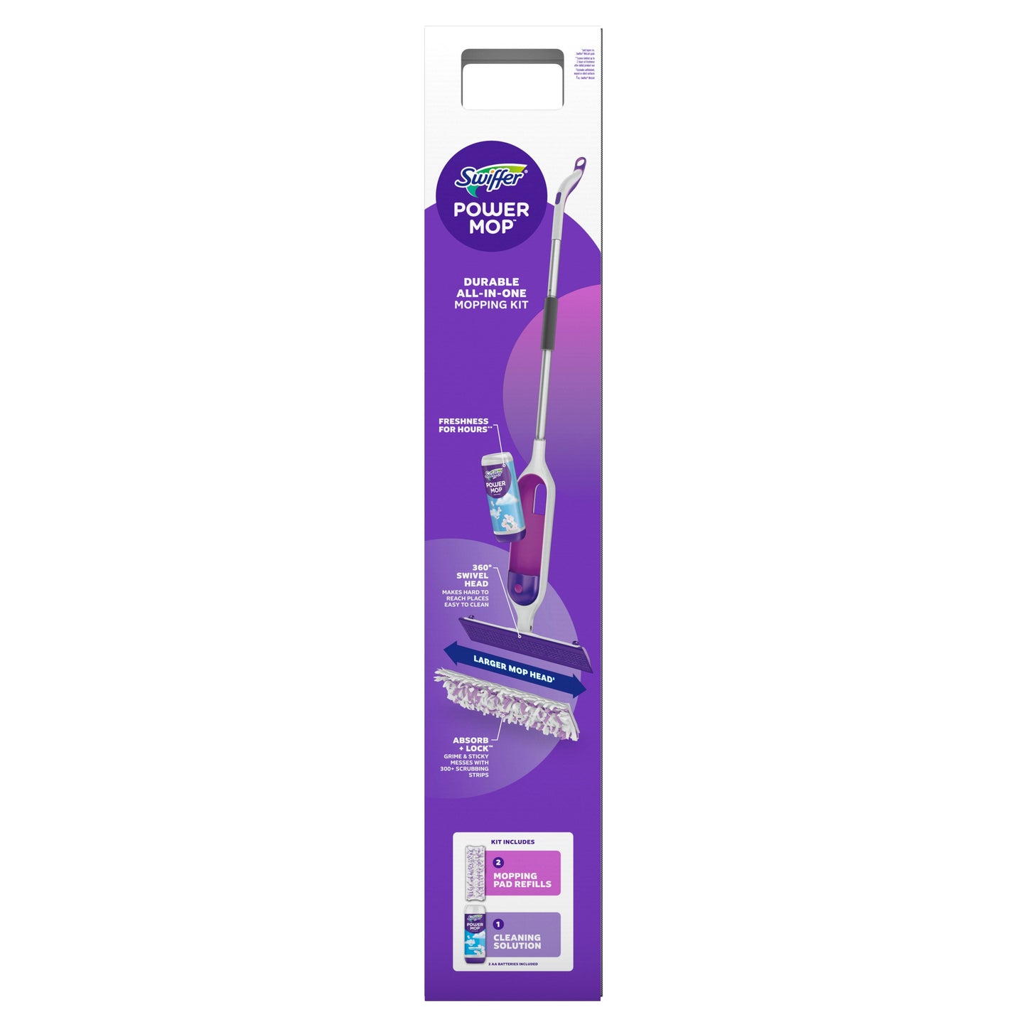 Swiffer PowerMop Multi-Surface Mop Kit for Floor Cleaning - Fresh Scent