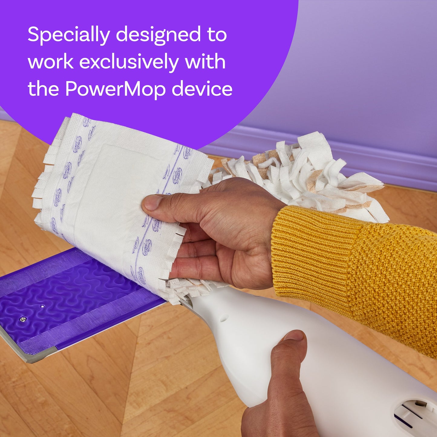 Swiffer PowerMop Wood Mopping Pad Refills for Floor Cleaning