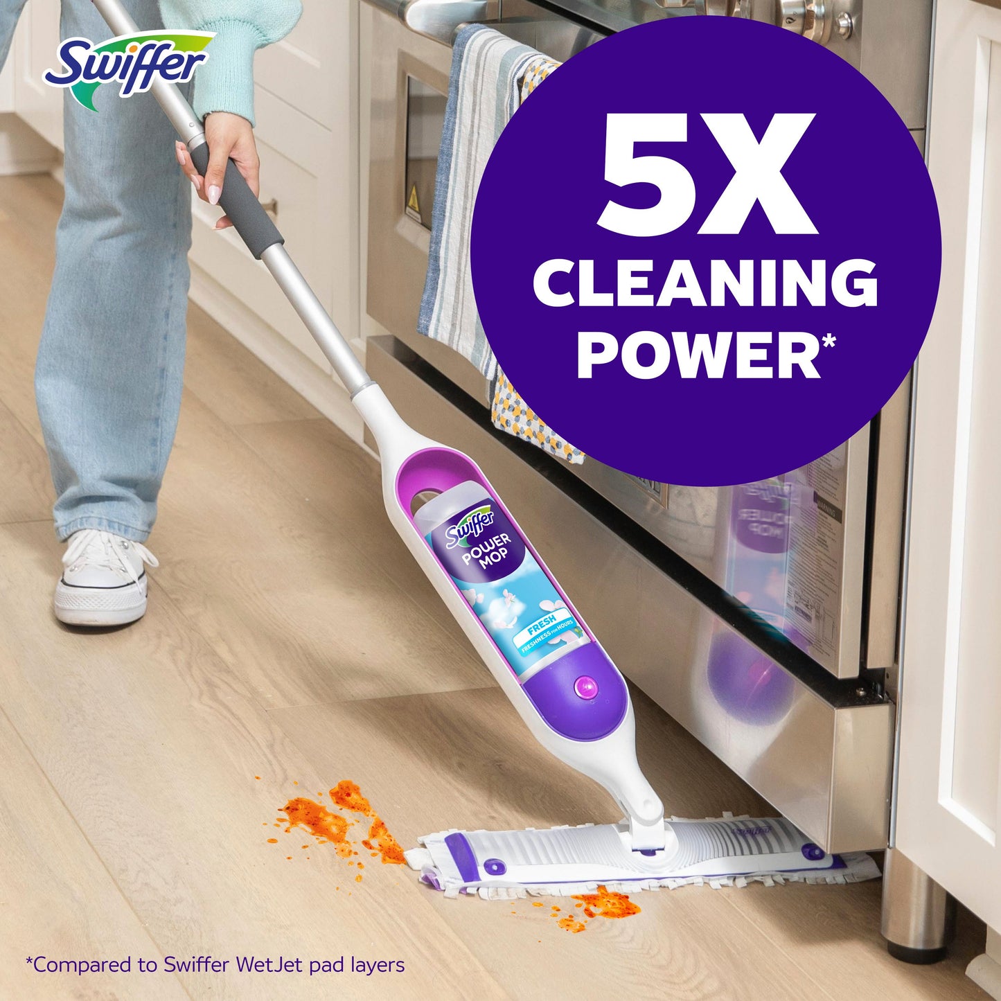 Swiffer Power Mop Floor Cleaner Solution Refill - Fresh Scent