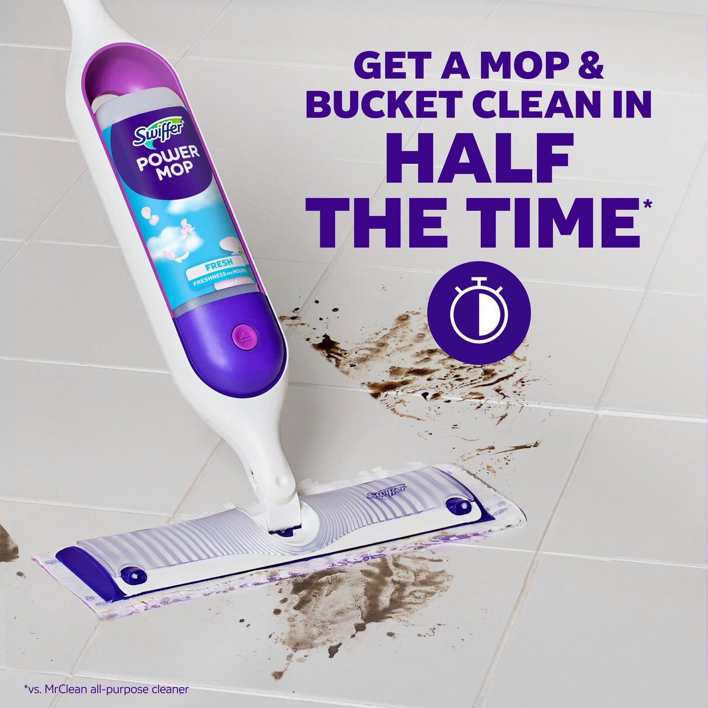 Swiffer Power Mop Floor Cleaner Solution Refill - Fresh Scent