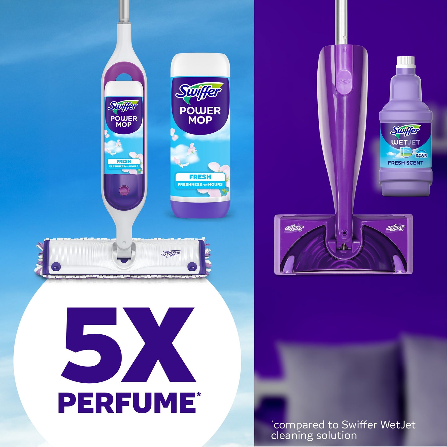Swiffer Power Mop Floor Cleaner Solution Refill - Fresh Scent
