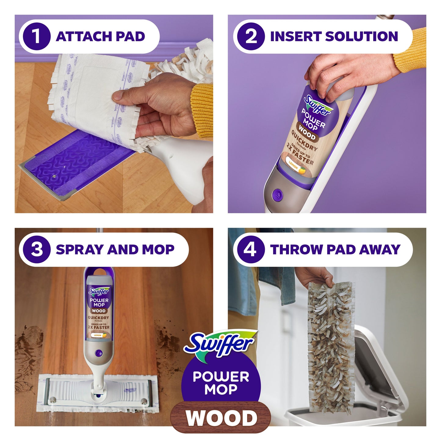 Swiffer Power Mop Wood Starter Kit