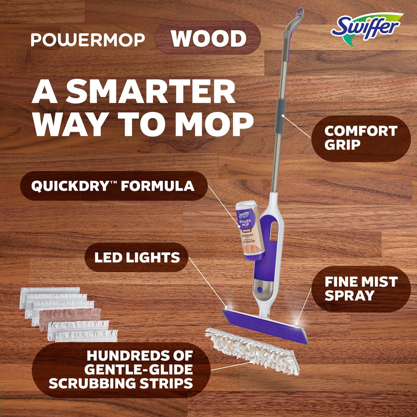 Swiffer Power Mop Wood Starter Kit