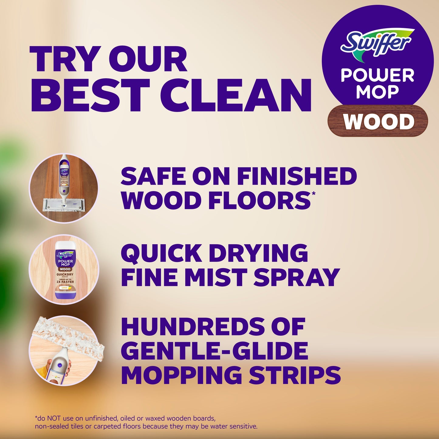 Swiffer Power Mop Wood Starter Kit