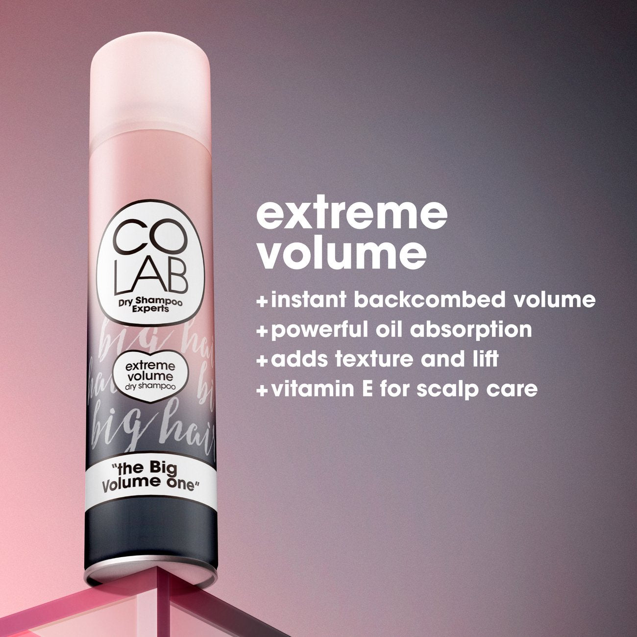 COLAB Dry Shampoo Extreme Volume Supersize - Bergamot and Rose