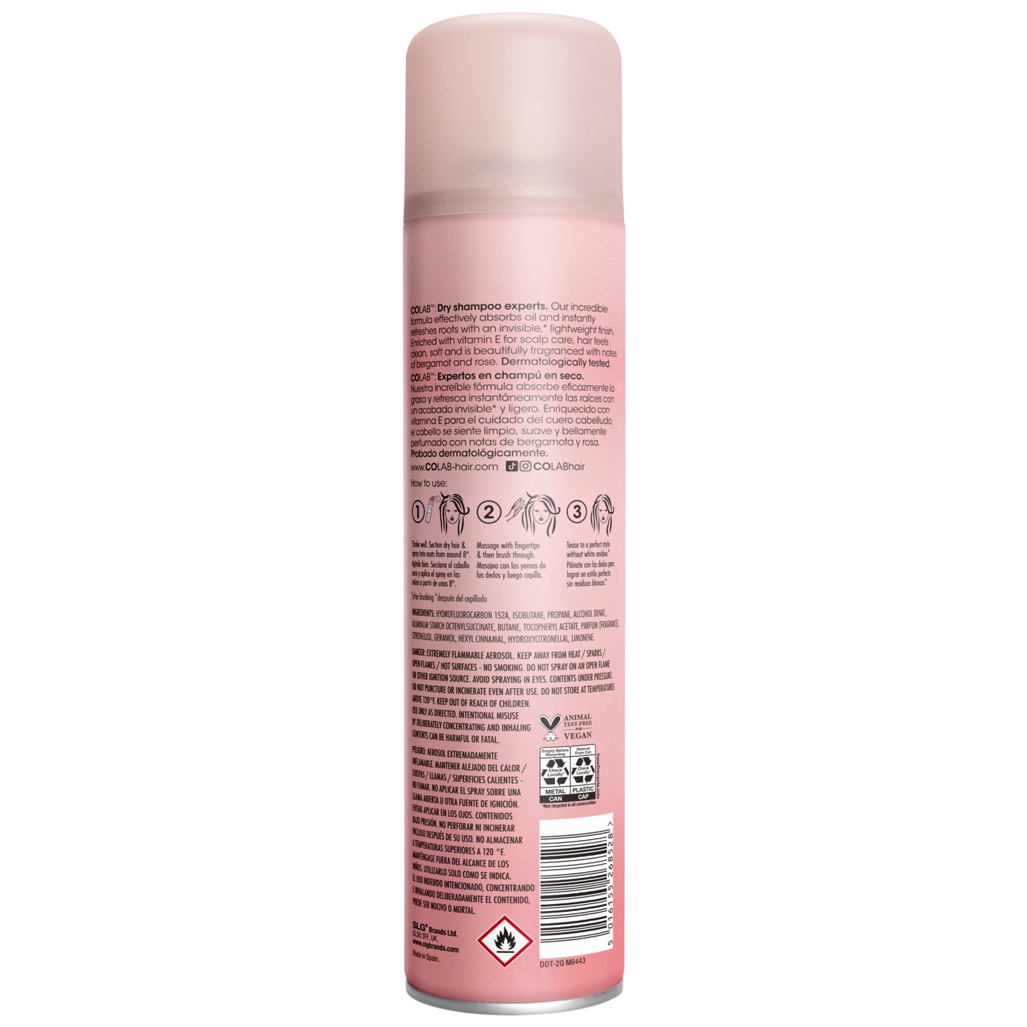COLAB Dry Shampoo Original Supersize - Bergamot and Rose