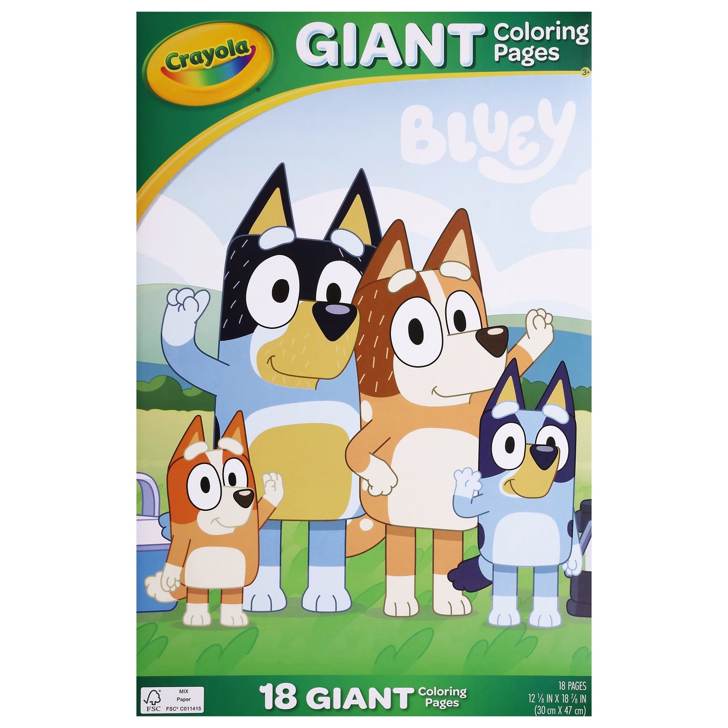 Crayola Bluey Giant Coloring Pages