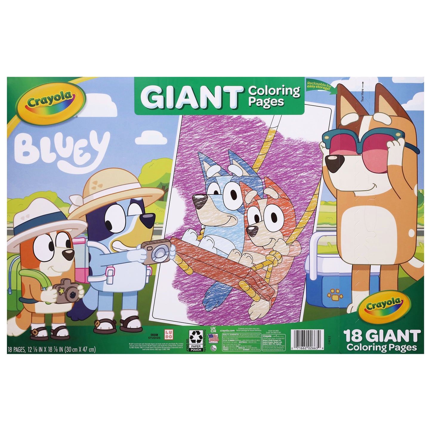 Crayola Bluey Giant Coloring Pages