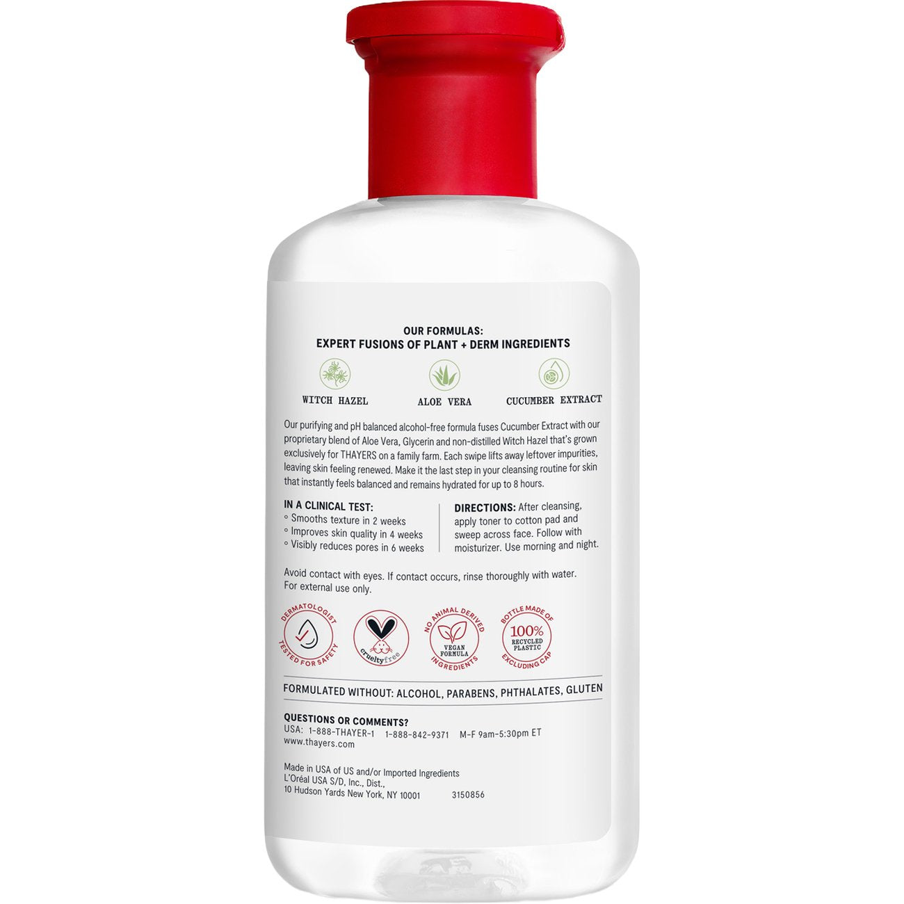 Thayers Witch Hazel Facial Toner - Cucumber, Alcohol Free