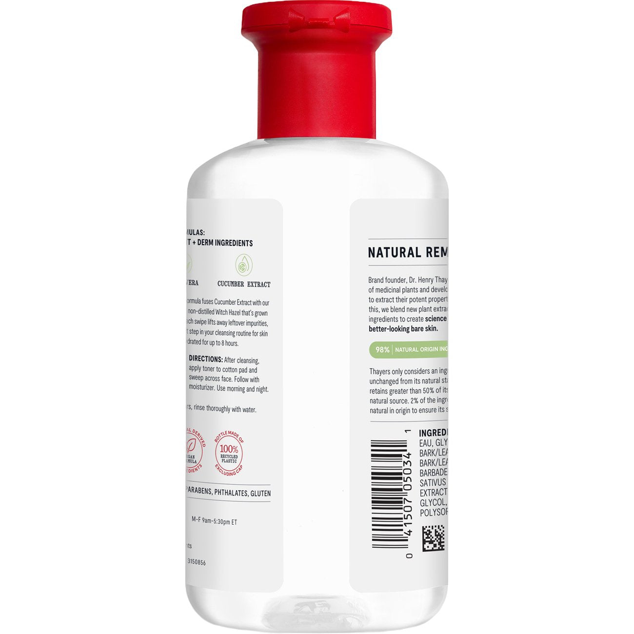 Thayers Witch Hazel Facial Toner - Cucumber, Alcohol Free