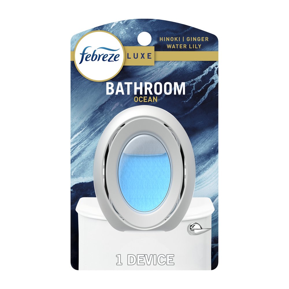 Febreze Luxe Bathroom Odor-Fighting Air Freshener - Ocean
