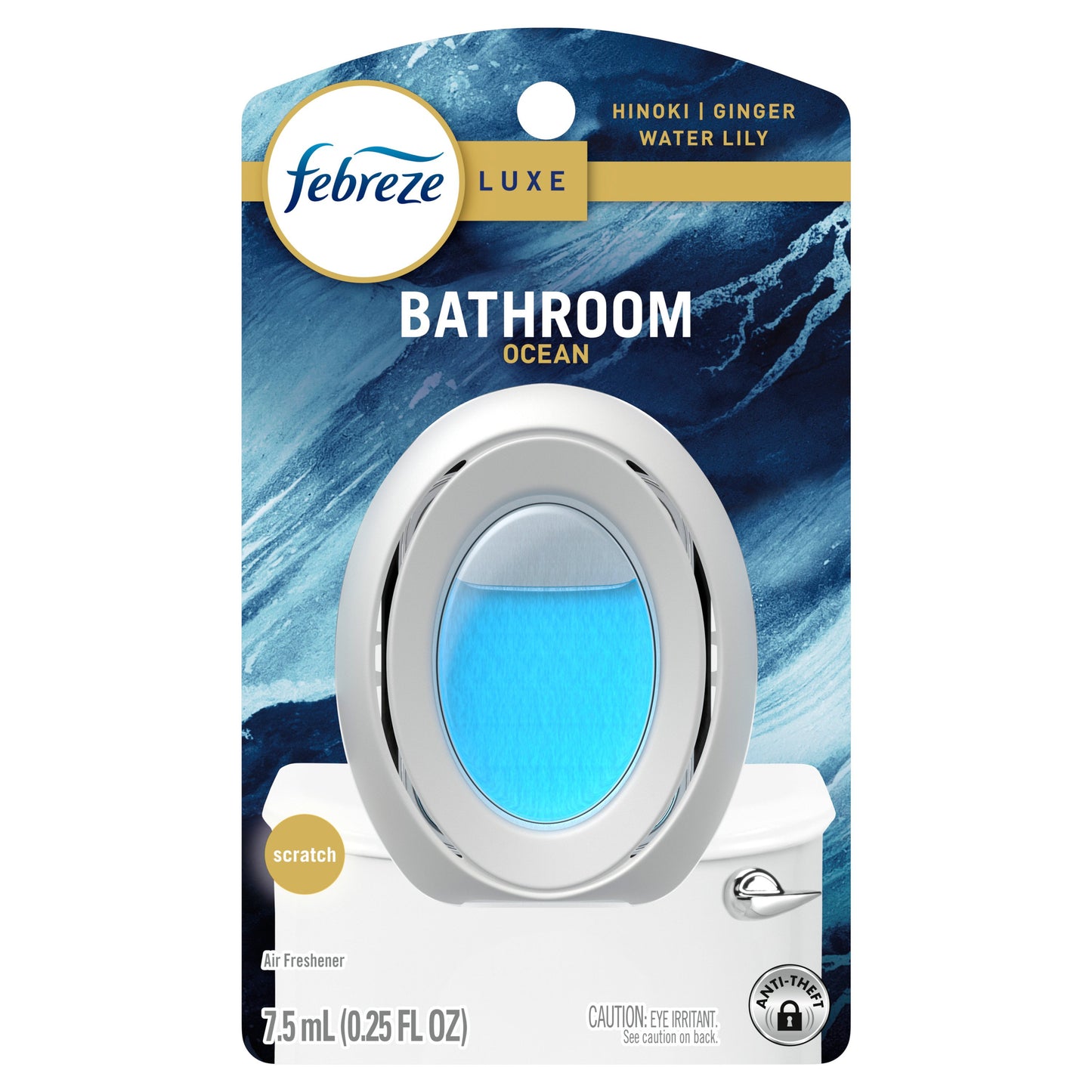 Febreze Luxe Bathroom Odor-Fighting Air Freshener - Ocean