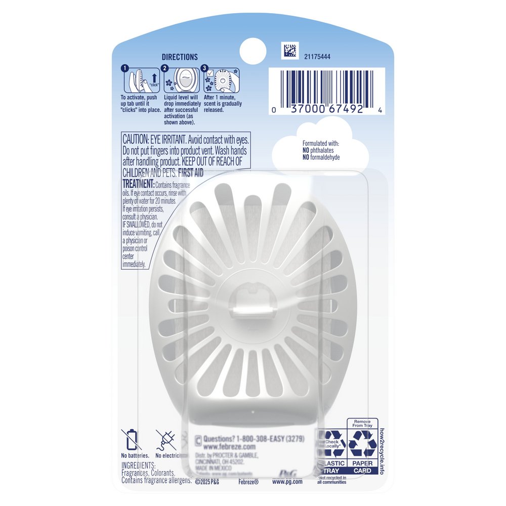 Febreze Luxe Bathroom Odor-Fighting Air Freshener - Ocean