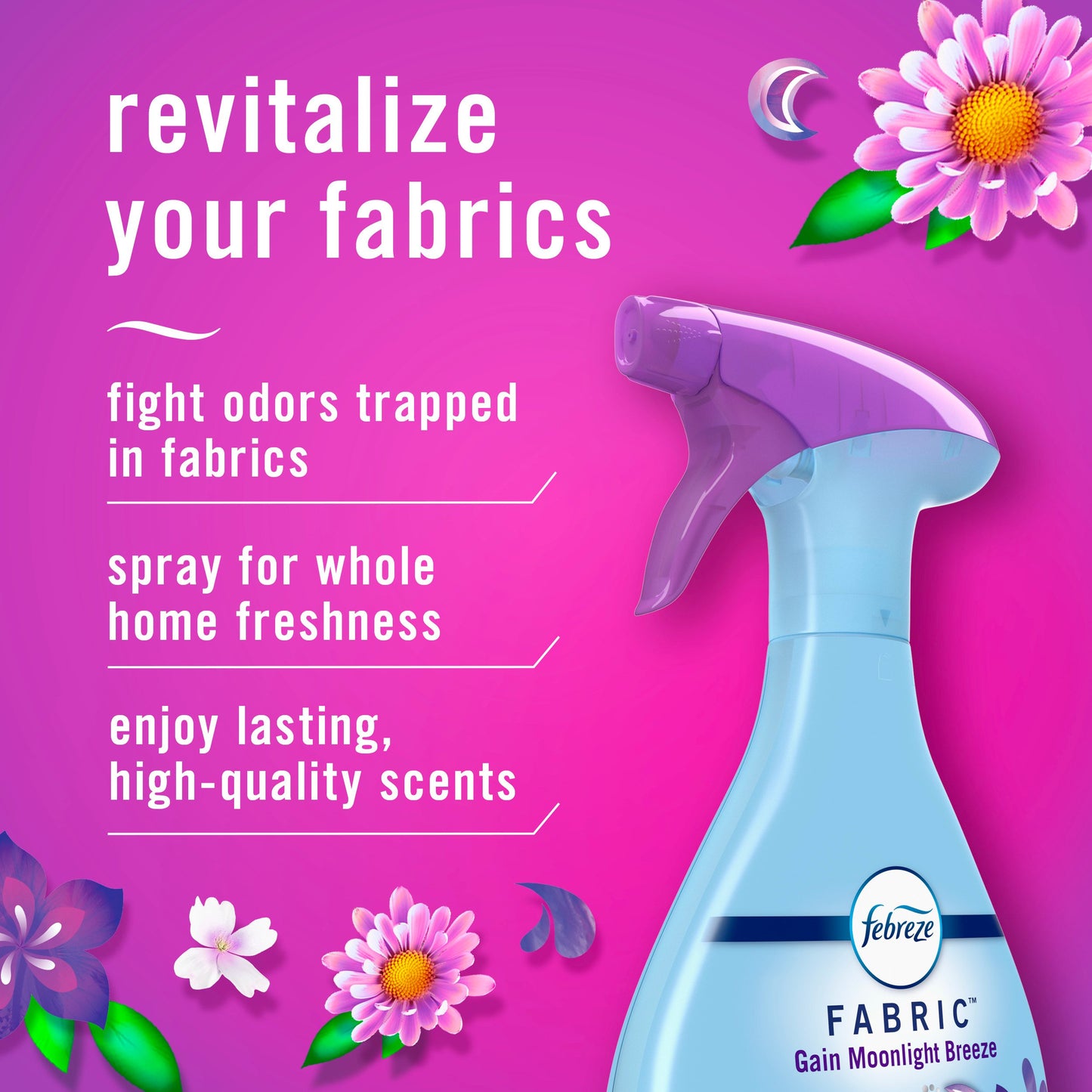 Febreze Fabric Refresher Spray - Moonlight Breeze with Gain Scent