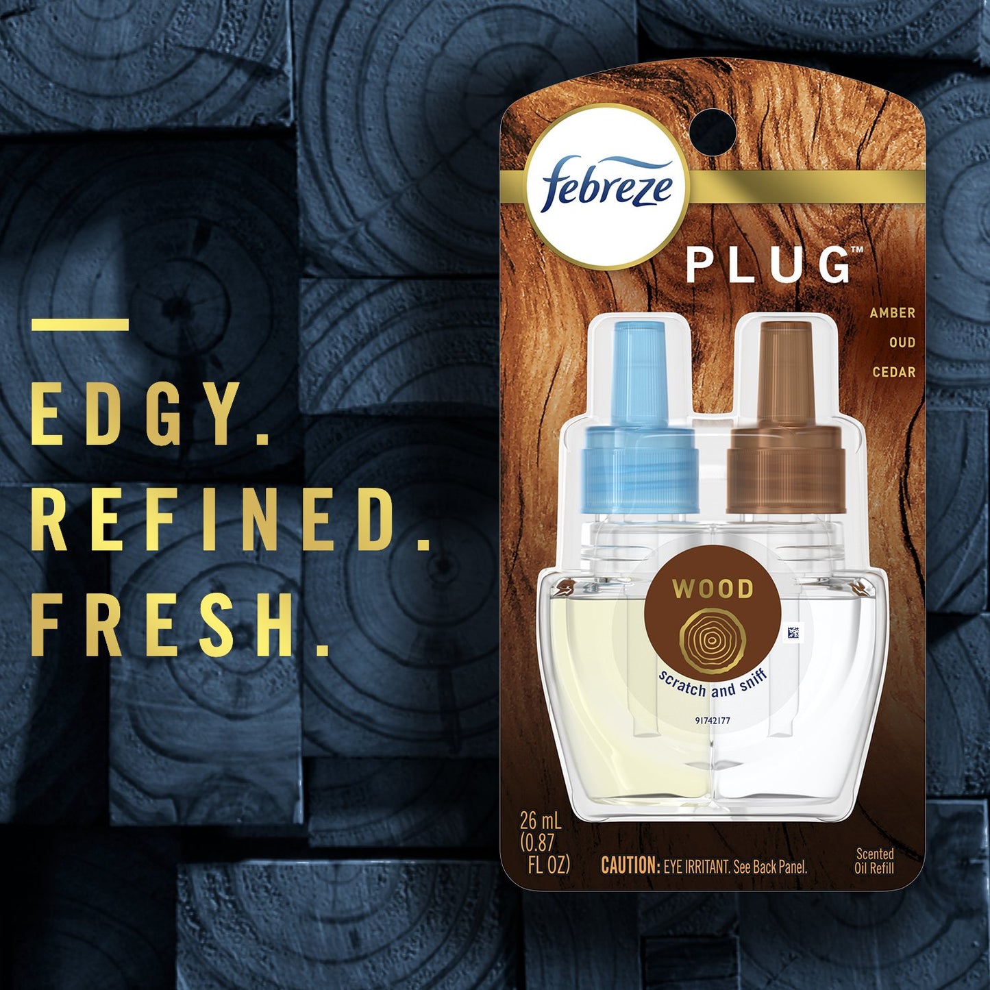 Febreze Luxe Plug In Air Freshener Odor-Fighting Scented Oil Refill - Mountain
