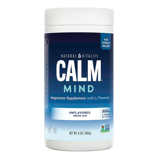 Natural Vitality Calm Mind Magnesium Supplement Drink Mix - Unflavored