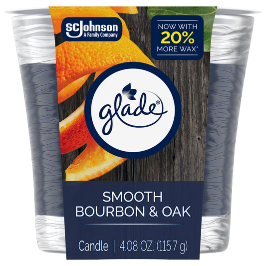 Glade Smooth Bourbon & Oak Candle