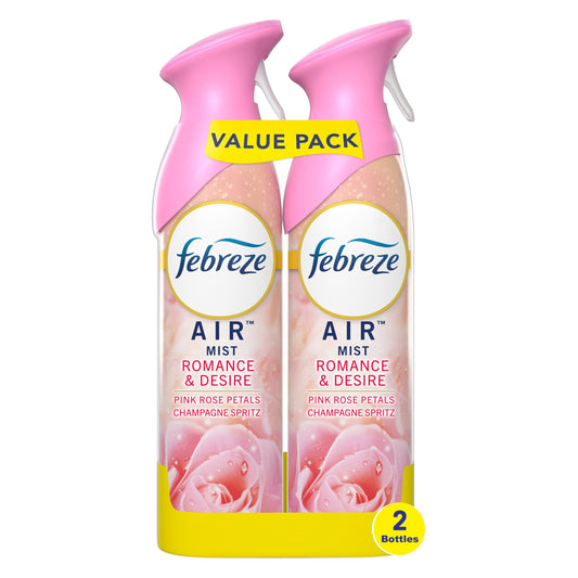 Febreze Air Freshener Spray - Odor-Fighting Room Spray - Romance & Desire Scent