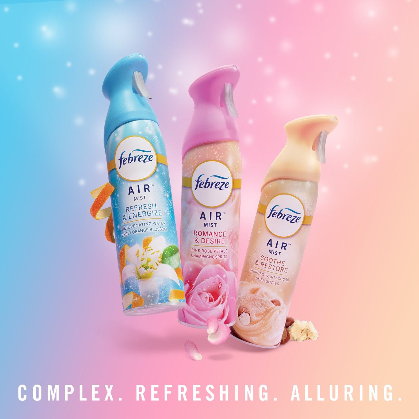 Febreze Air Freshener Spray - Odor-Fighting Room Spray - Romance & Desire Scent