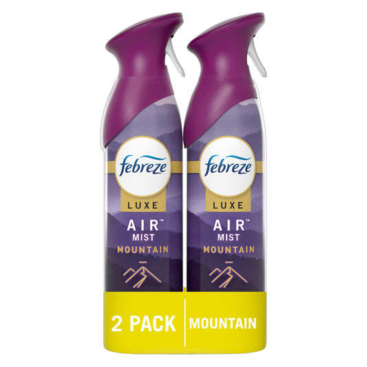 Febreze Luxe Air Freshener Odor-Fighting Room Spray - Mountain