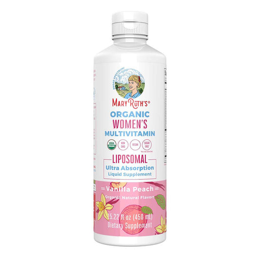 Mary Ruth's Organic Women's Multivitamin Liposomal Liquid Supplement - Vanilla Peach