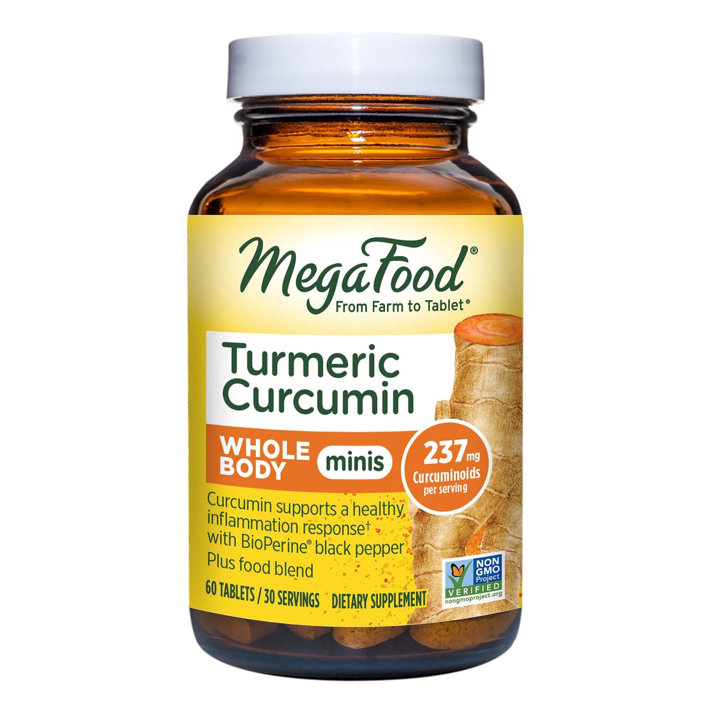 MegaFood Turmeric Curcumin Mini Tablets