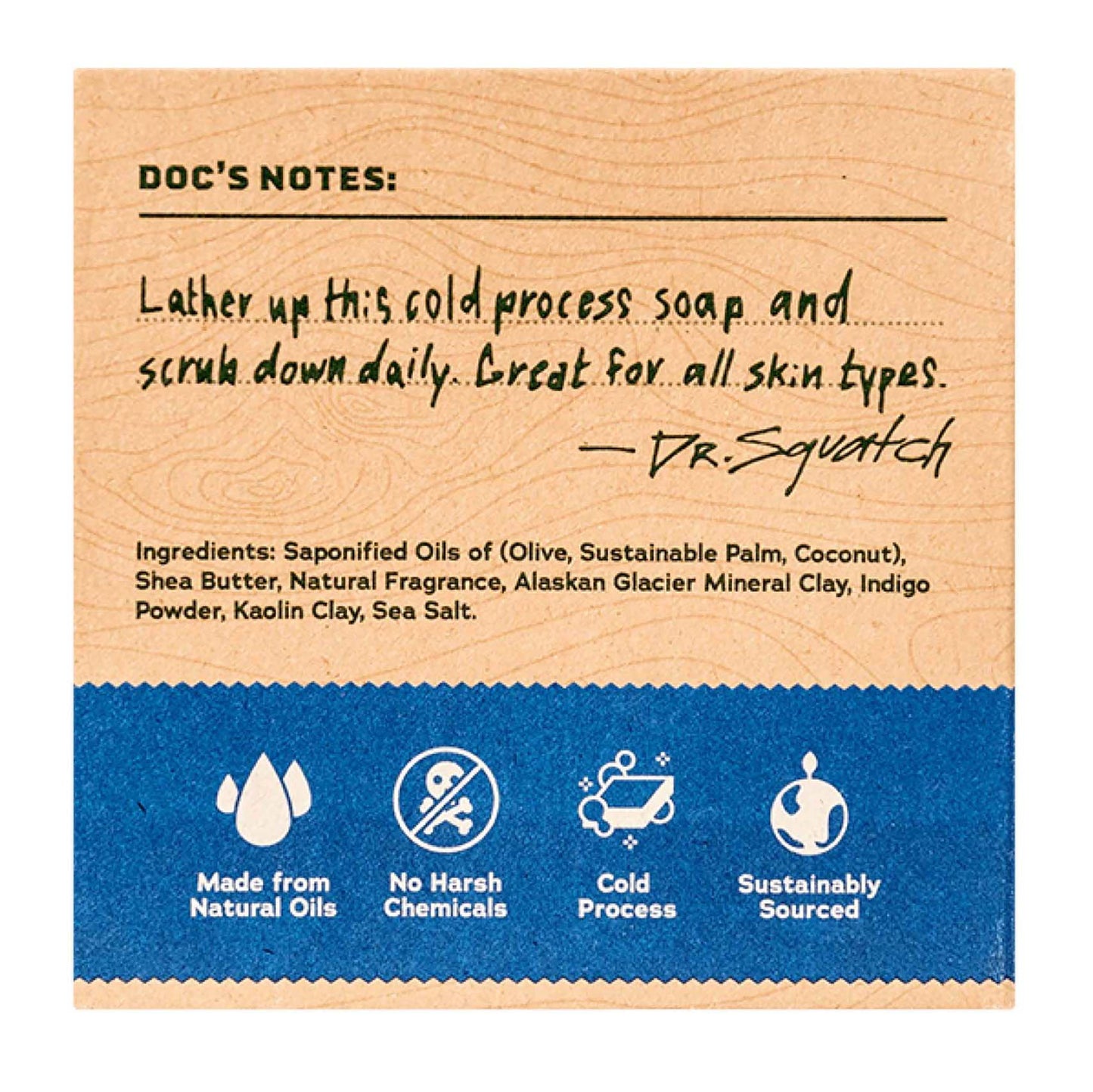 Dr. Squatch Men's Natural Soap Bar - Fresh Falls