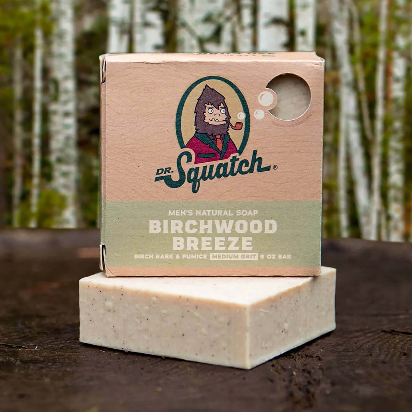 Dr. Squatch Men's Natural Soap Bar - Birchwood Breeze