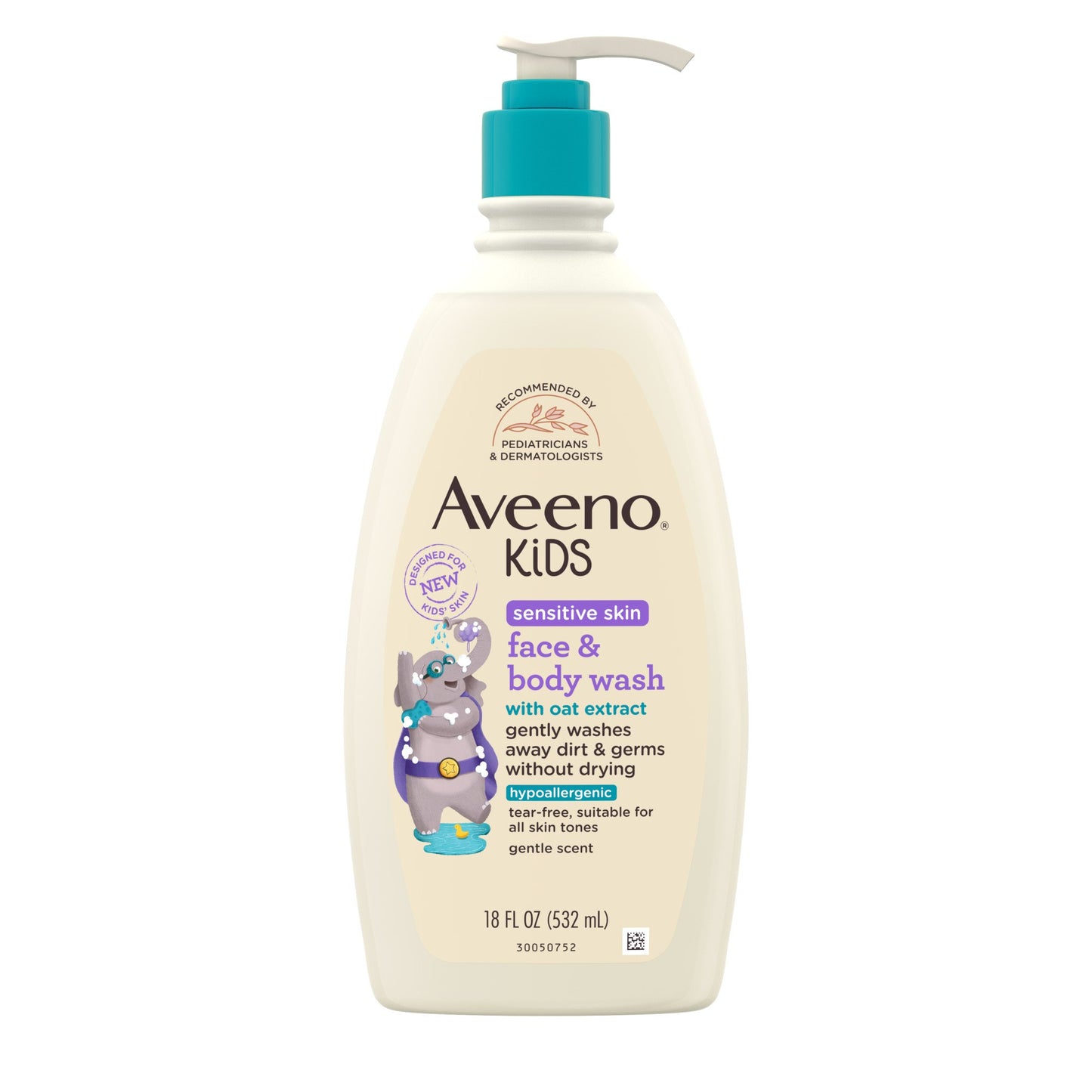 Aveeno Baby Kids Sensitive Skin Face & Body Wash