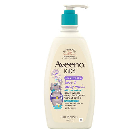 Aveeno Baby Kids Sensitive Skin Face & Body Wash