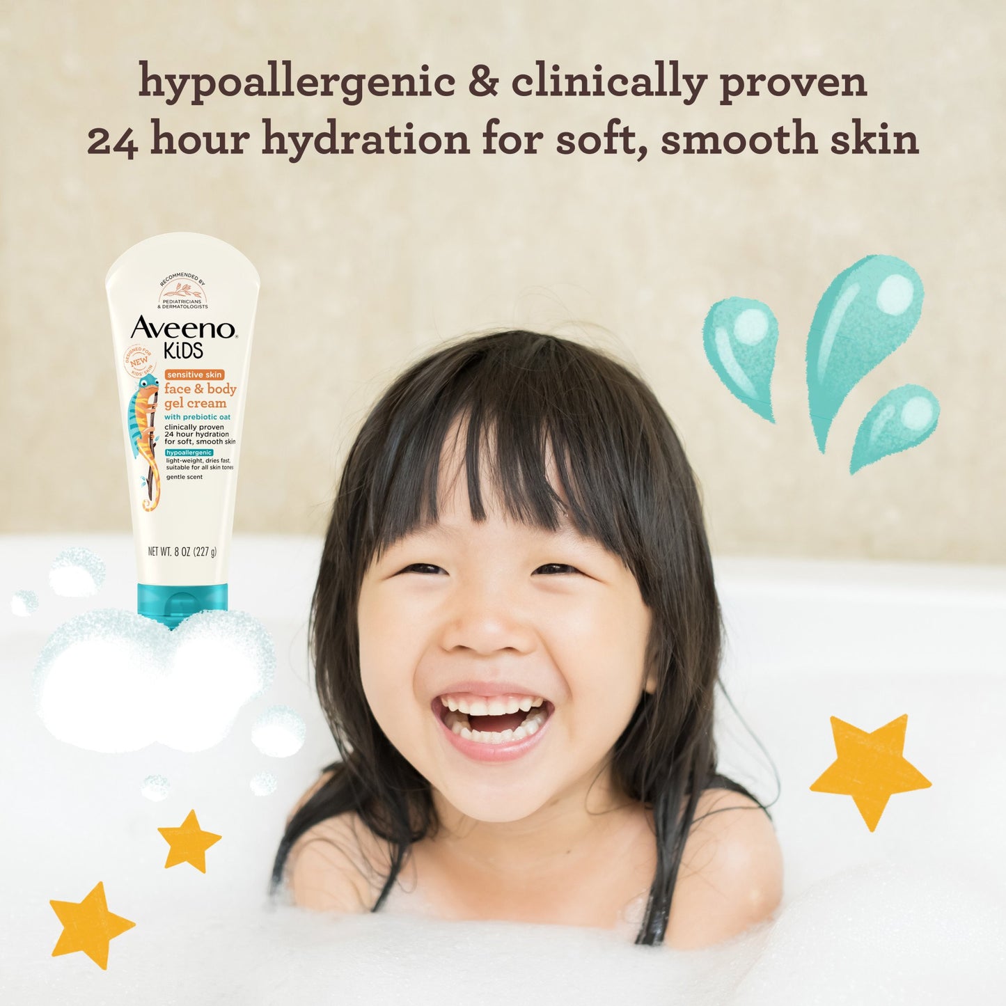 Aveeno Kids Sensitive Skin Face & Body Gel Cream