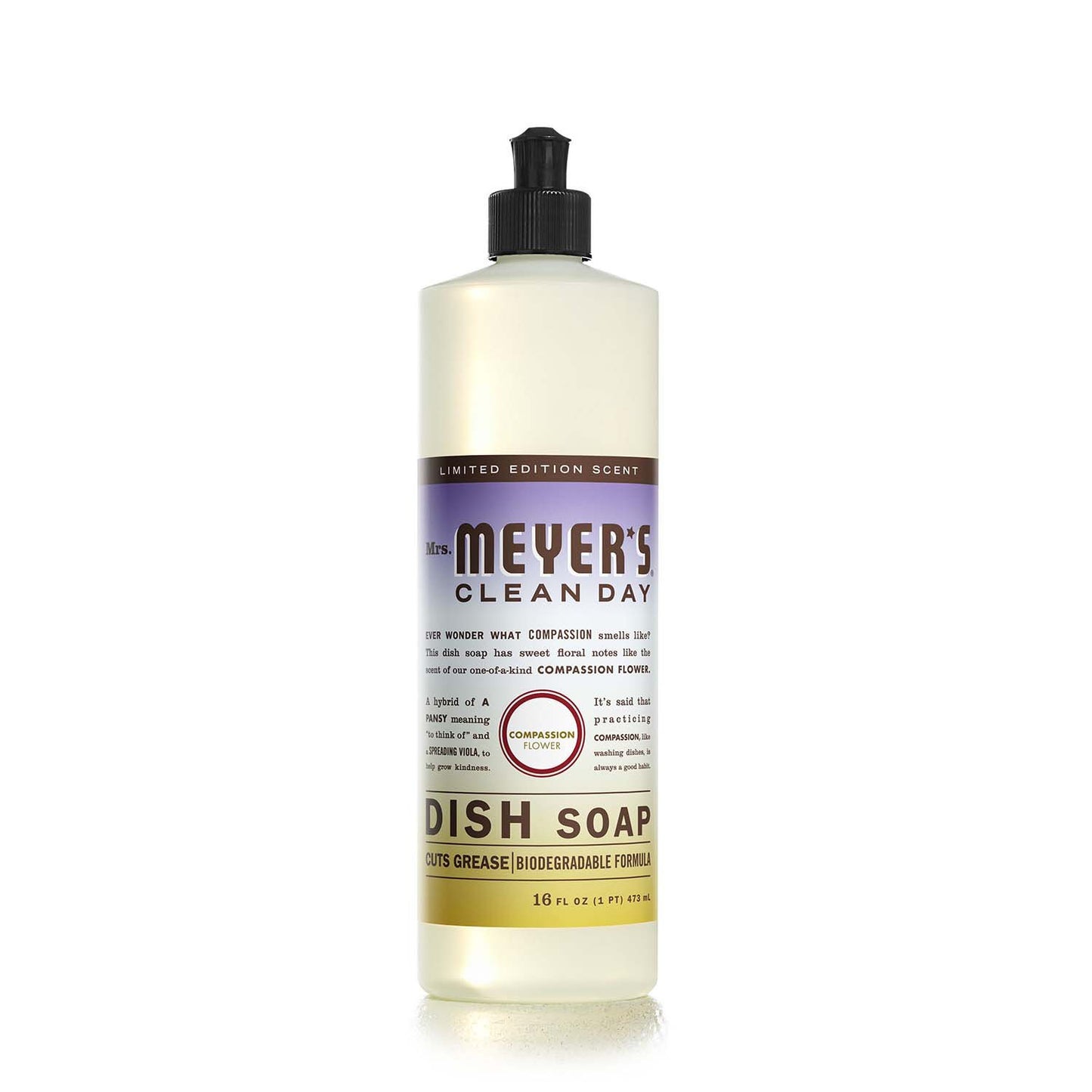 Mrs. Meyer's Clean Day Compassion Flower Scent Dish Soap