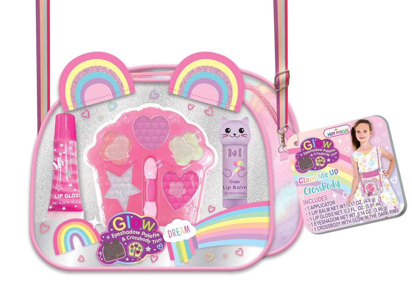 Hot Focus Glam Me Up Crossbody Gift Set