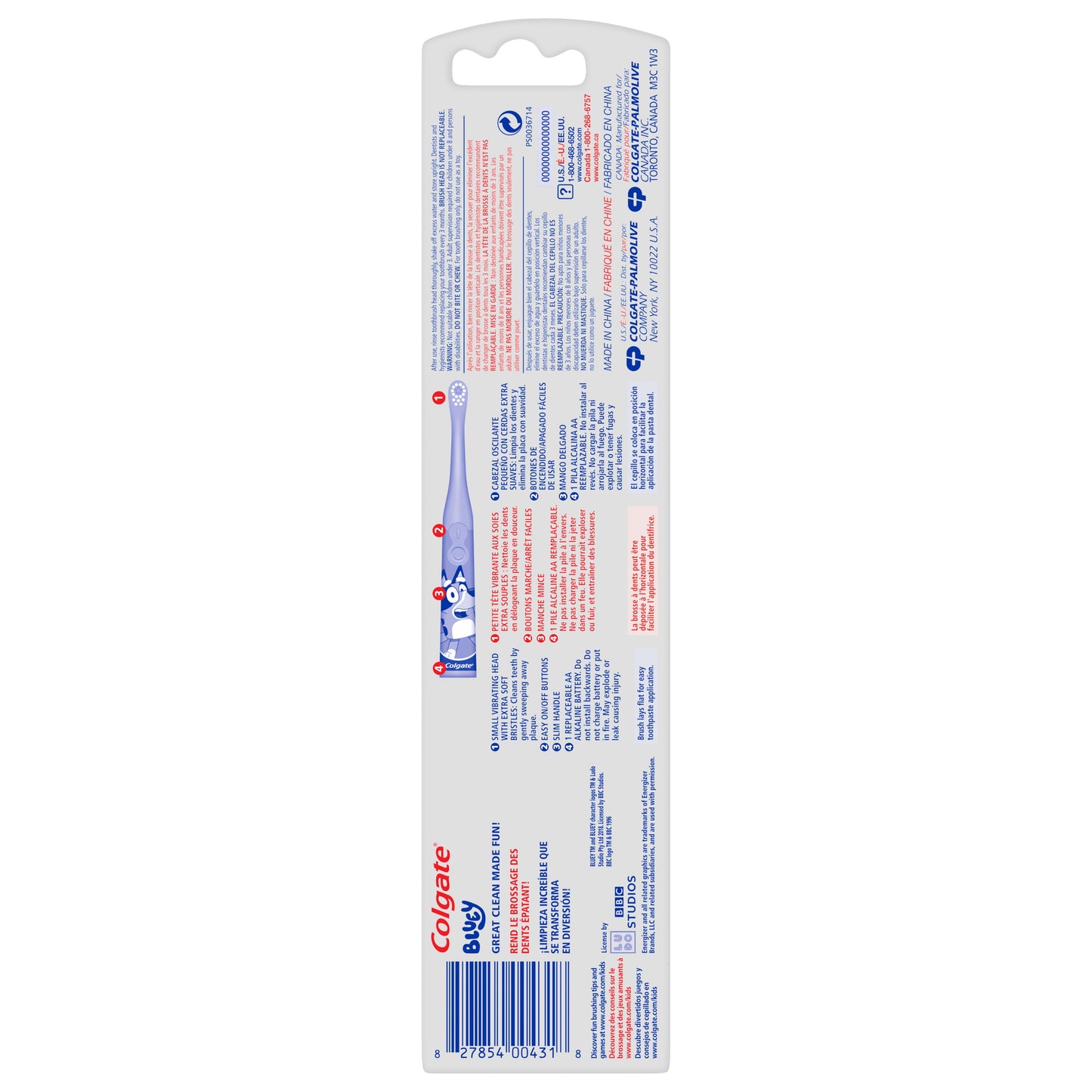 Colgate Kids Battery Toothbrush - Bluey