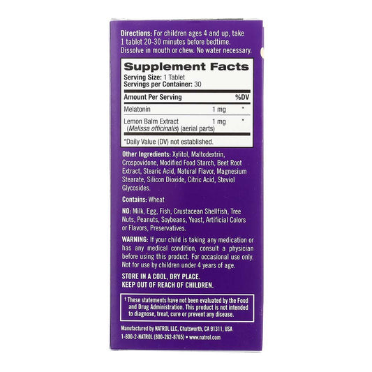 Natrol Kids Melatonin Sleep Fast Dissolve Tablets - Strawberry